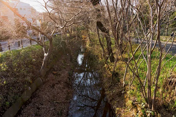 Canal along kaze no sampomichi street