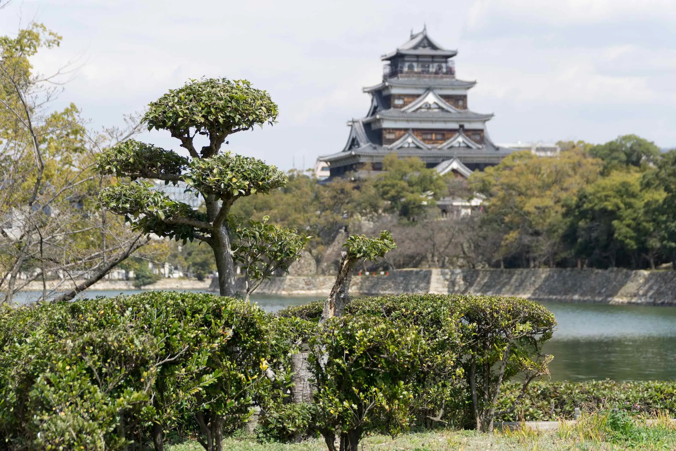 Hiroshima Castle from Central Park