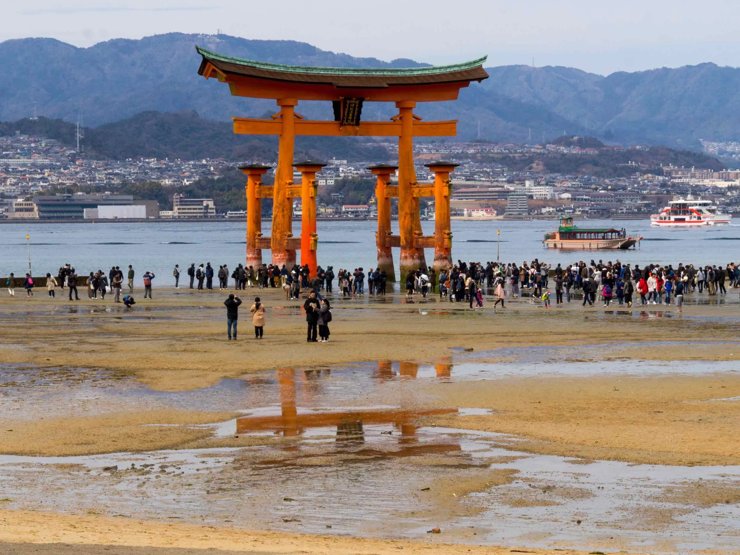 Otorii at low tide