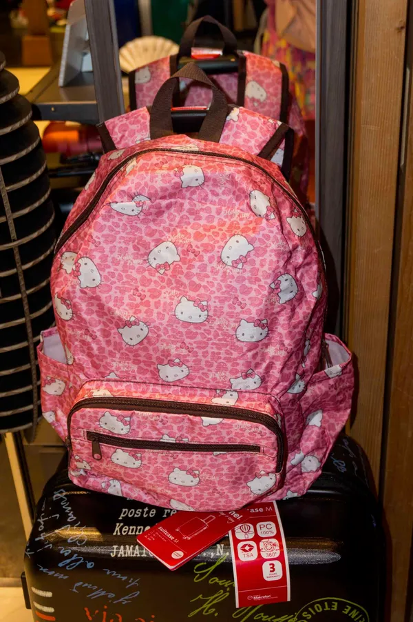 Pink backpack