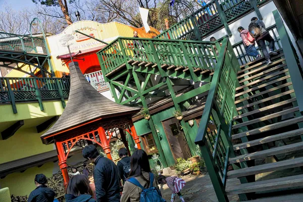 Staircase to cafe