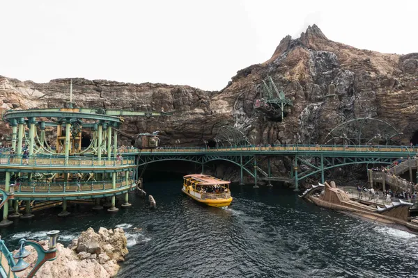 Steamer line emerging from tunnel