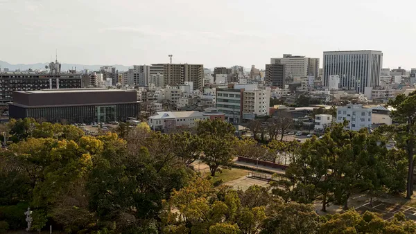 View of Hayashibara Museum of Art from sixth floor