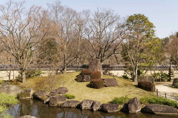 The garden with hill and pond (1)