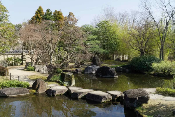 The garden with hill and pond (2)