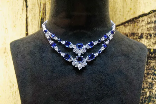 Blue necklace