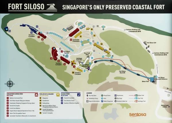 Fort Siloso, map