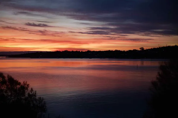 Coles Bay pink sunset