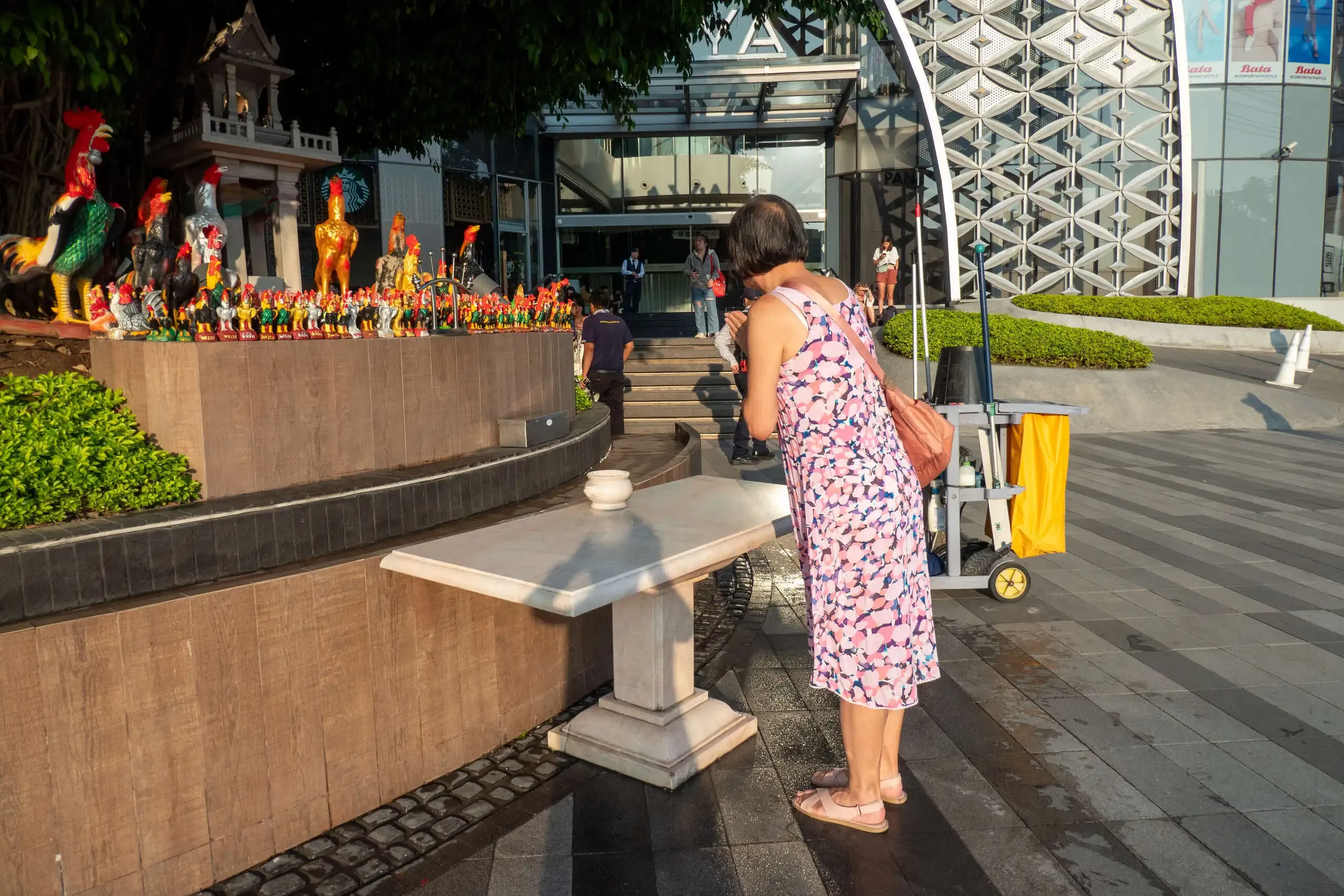 Rooster shrine